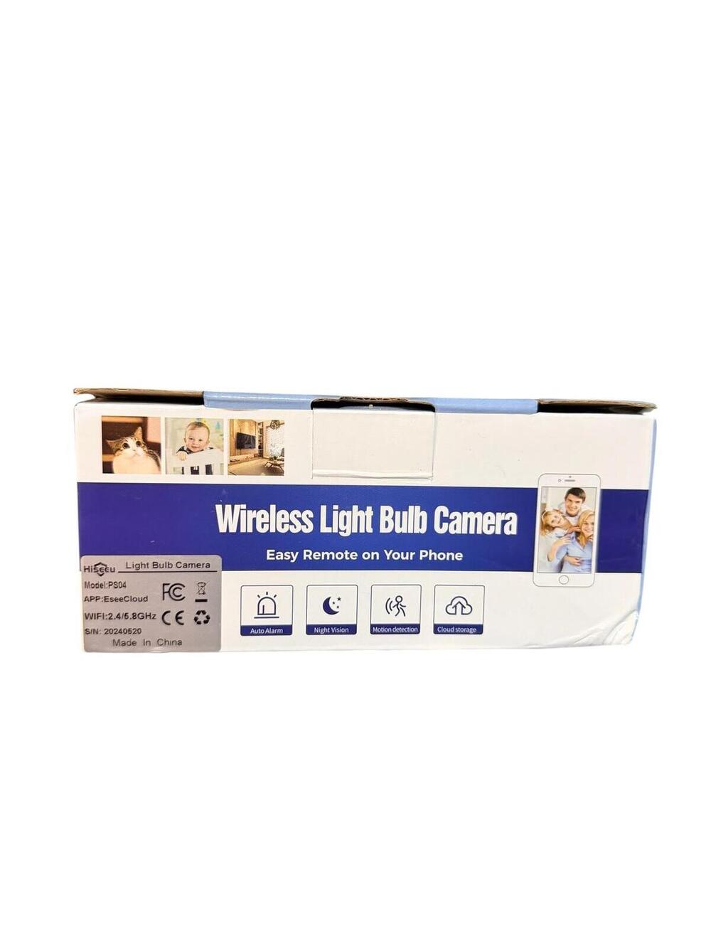 Hiseeu Wireless Light Bulb Camera with Remote Access